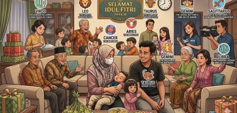 Selain war takjil yang udah lewat, sekarang waktunya kita spill kelakuan tiap zodiak pas lagi kumpul keluarga besar pas lebaran