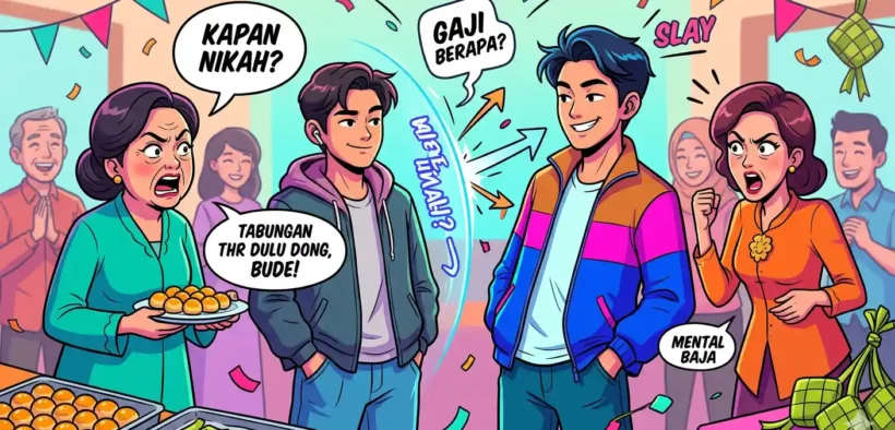 Gen Z yang tahun ini mulai masuk ke dunia dewasa, awas dengan pertanyaan sakrall bude dan tante pas lebaran nanti!