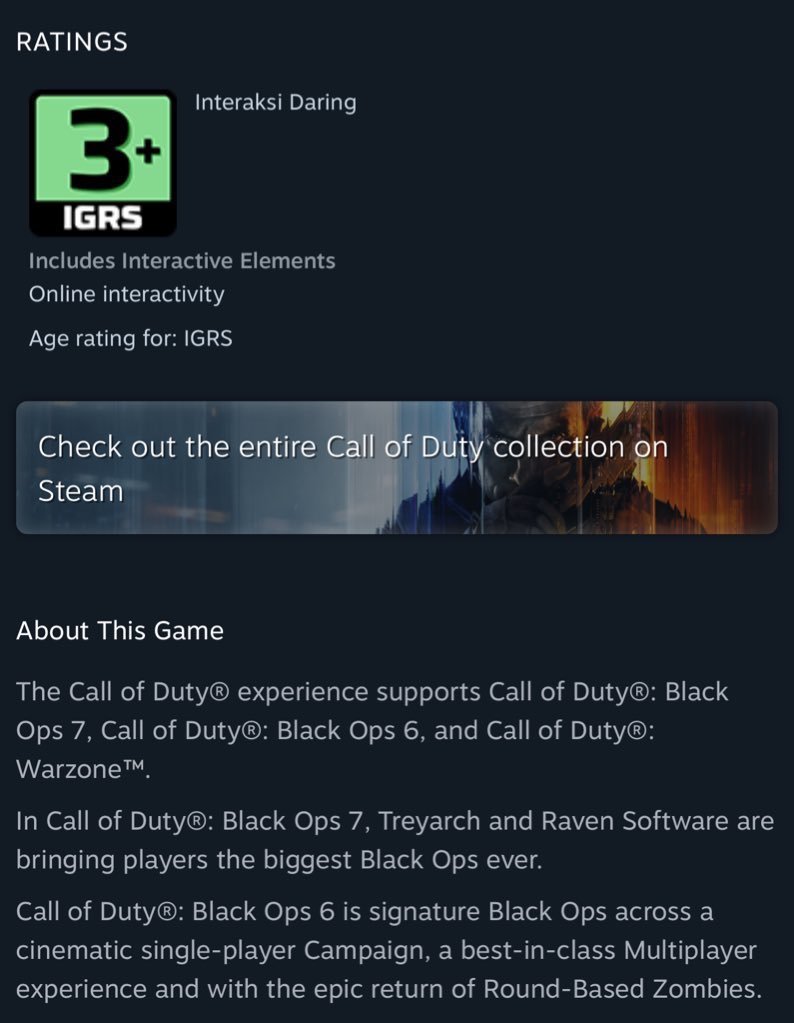 Niat hati pengen melindungi anak lewat sistem rating lokal, IGRS yang baru aja diintegrasikan ke Steam malah salah kaprah ngasih rating game