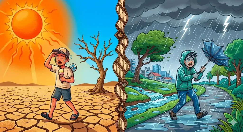 Belakangan ini kita sering banget ngeluh soal cuaca yang labil parah, Pagi terik, Sore hujan deres, Padahal ada rumor soal kemarau panjang