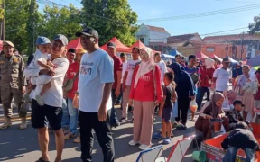 Suasana Car Free Day (CFD) Situbondo terasa lebih hangat dari biasanya, karena bertepatan dengan halal bihalal