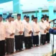 Suasana khidmat terasa di Masjid Agung Raudlatul Jannah Kota Probolinggo, saat pengukuhan pengurus baru membawa Konsep Masjid Emas