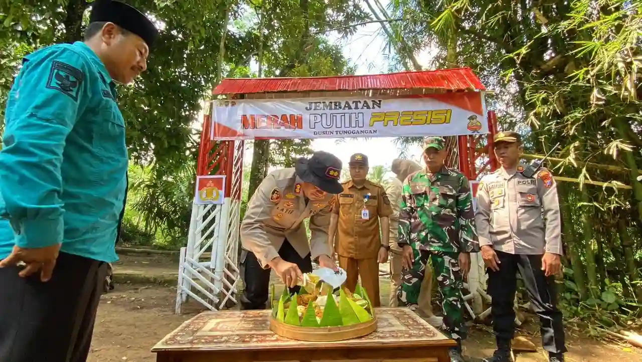 Akses Masyarakat di Kecamatan Tiris, Kabupaten Probolinggo akhirnya kembali normal setelah Jembatan Merah Putih Presisi di Andungsari Rampung