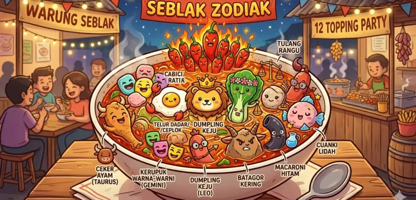 Spill Karakter 12 Zodiak Kalau Jadi Topping Seblak