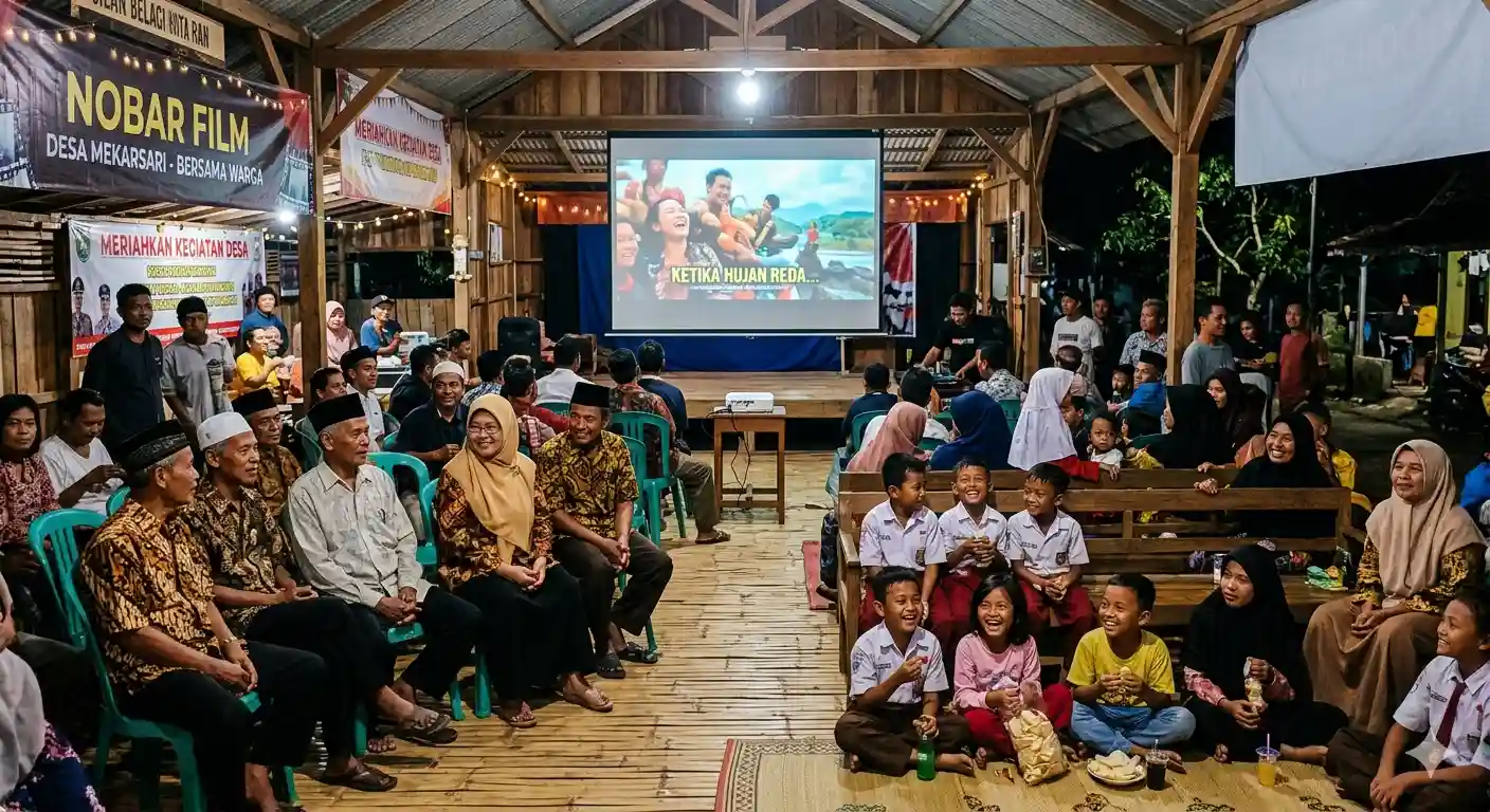 Nobar di Balai Desa! DPR Dorong Pembangunan 1.000 Layar Bioskop Desa