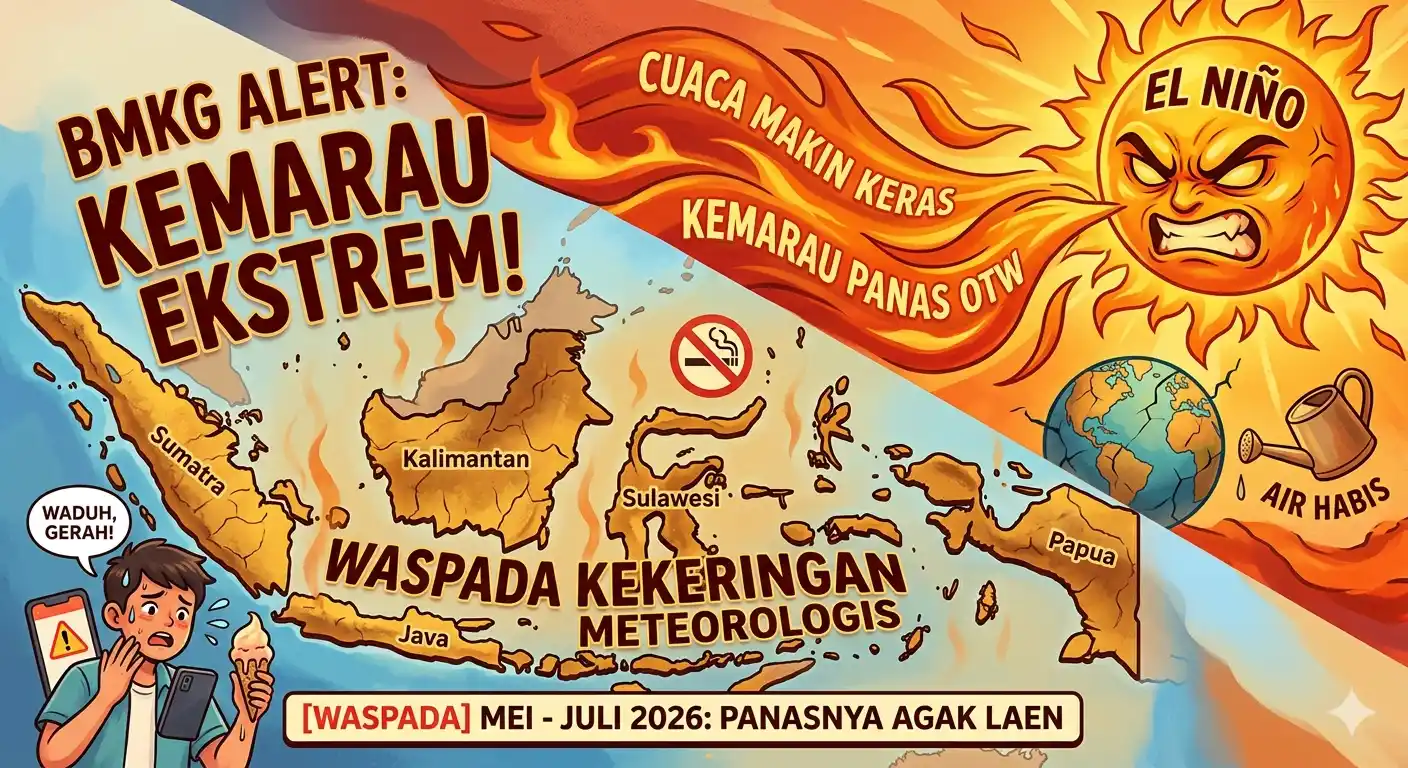 BMKG baru aja rilis data kalau indeks El Nino udah mulai menunjukkan tanda-tanda aktif, ini beberapa wilayah RI yang siap masuk kemarau