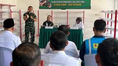 Danrem 083/Bdj Tinjau Pembangunan Koperasi Merah Putih di Klatakan