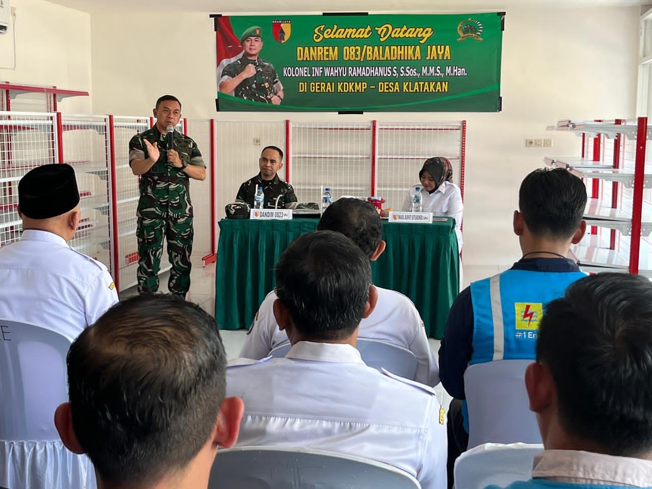 Danrem 083/Bdj Tinjau Pembangunan Koperasi Merah Putih di Klatakan