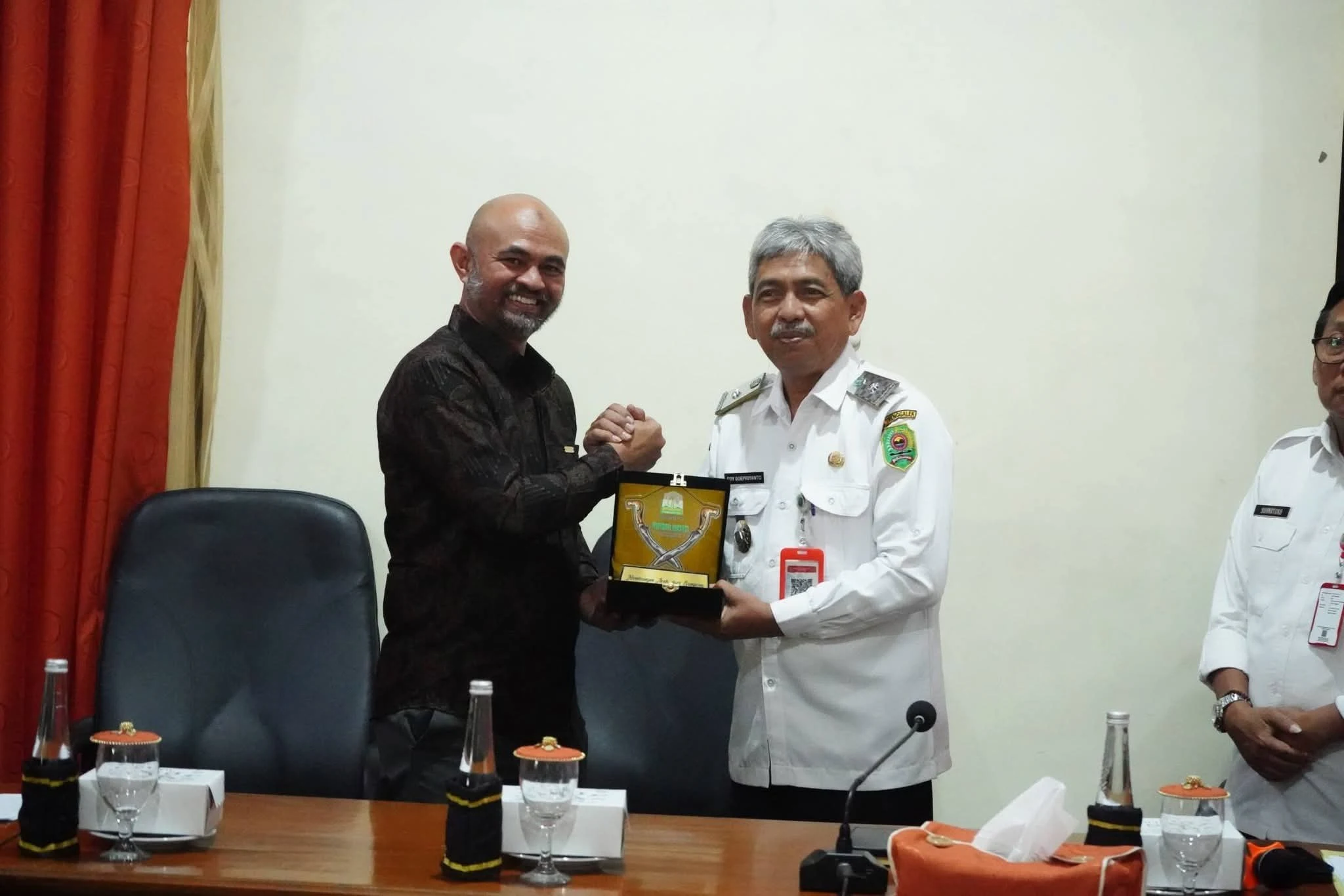 Pemerintah Kabupaten Trenggalek menerima kunjungan kerja Pemerintah Provinsi Aceh dalam rangka studi Sistem Transaksi Desa Non Tunai