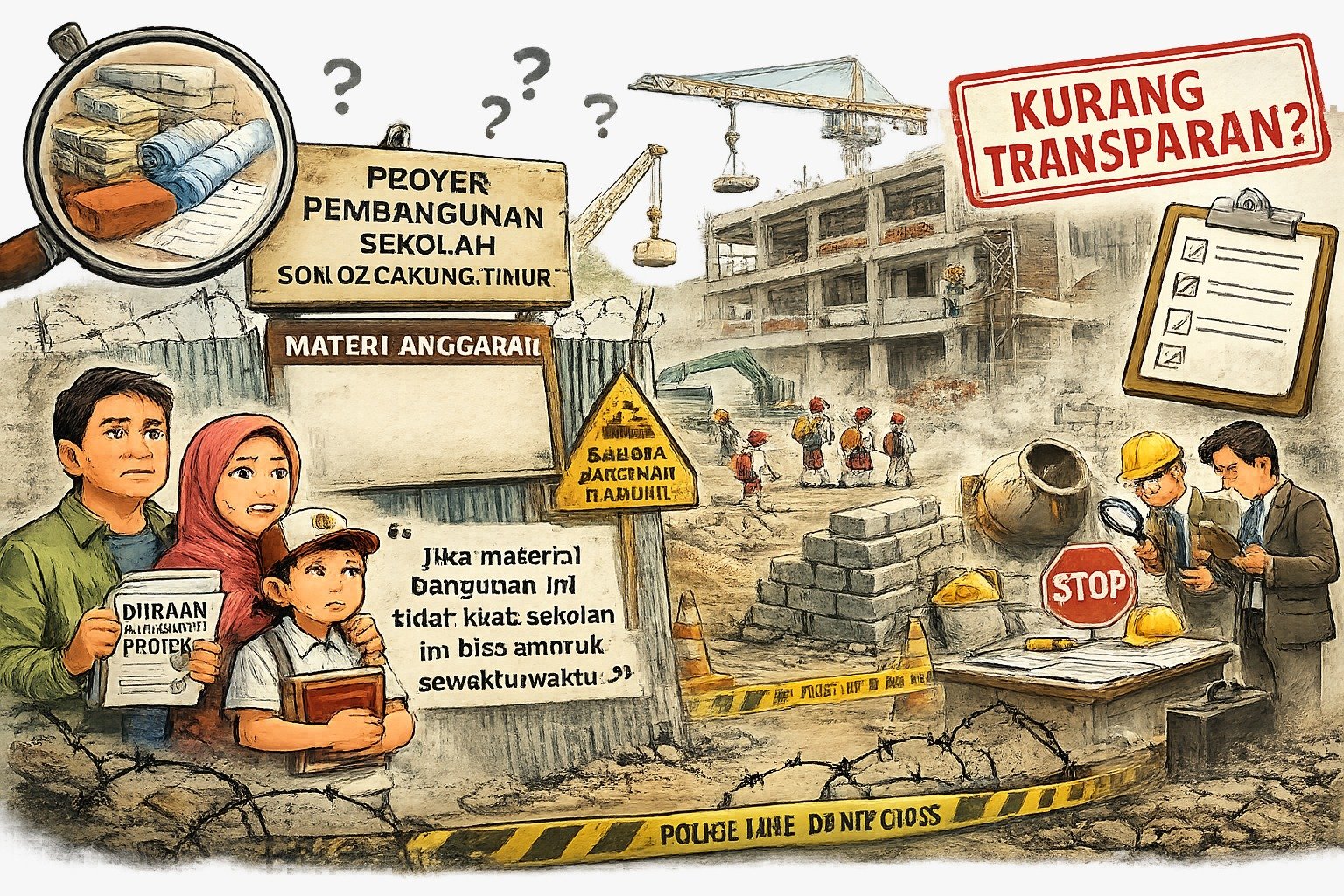 Dugaan Pelanggaran Proyek SDN 02 Cakung Timur: Transparansi Dipertanyakan