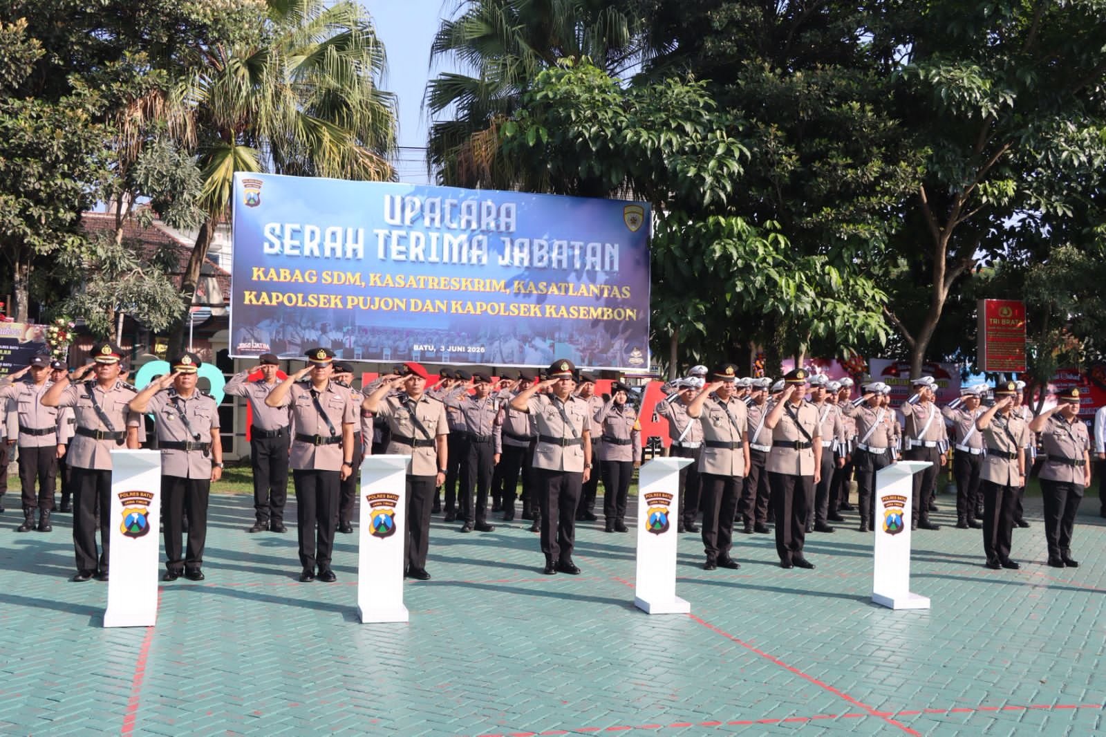Sertijab 5 Pejabat Utama Polres Batu