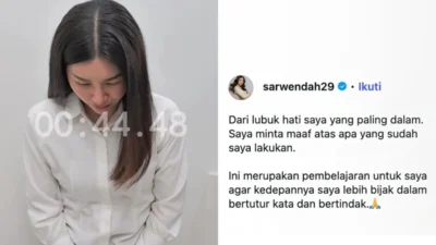 Setelah sempat memicu kegaduhan akibat video curhatannya di media sosial, sarwendah akhirnya resmi mengunggah video minta maaf terbuka