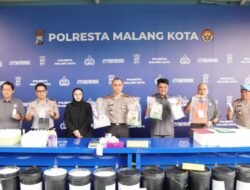 Gagal Cuan Rp30 Juta! Dua Kurir Narkoba Diringkus Polresta Malang Kota