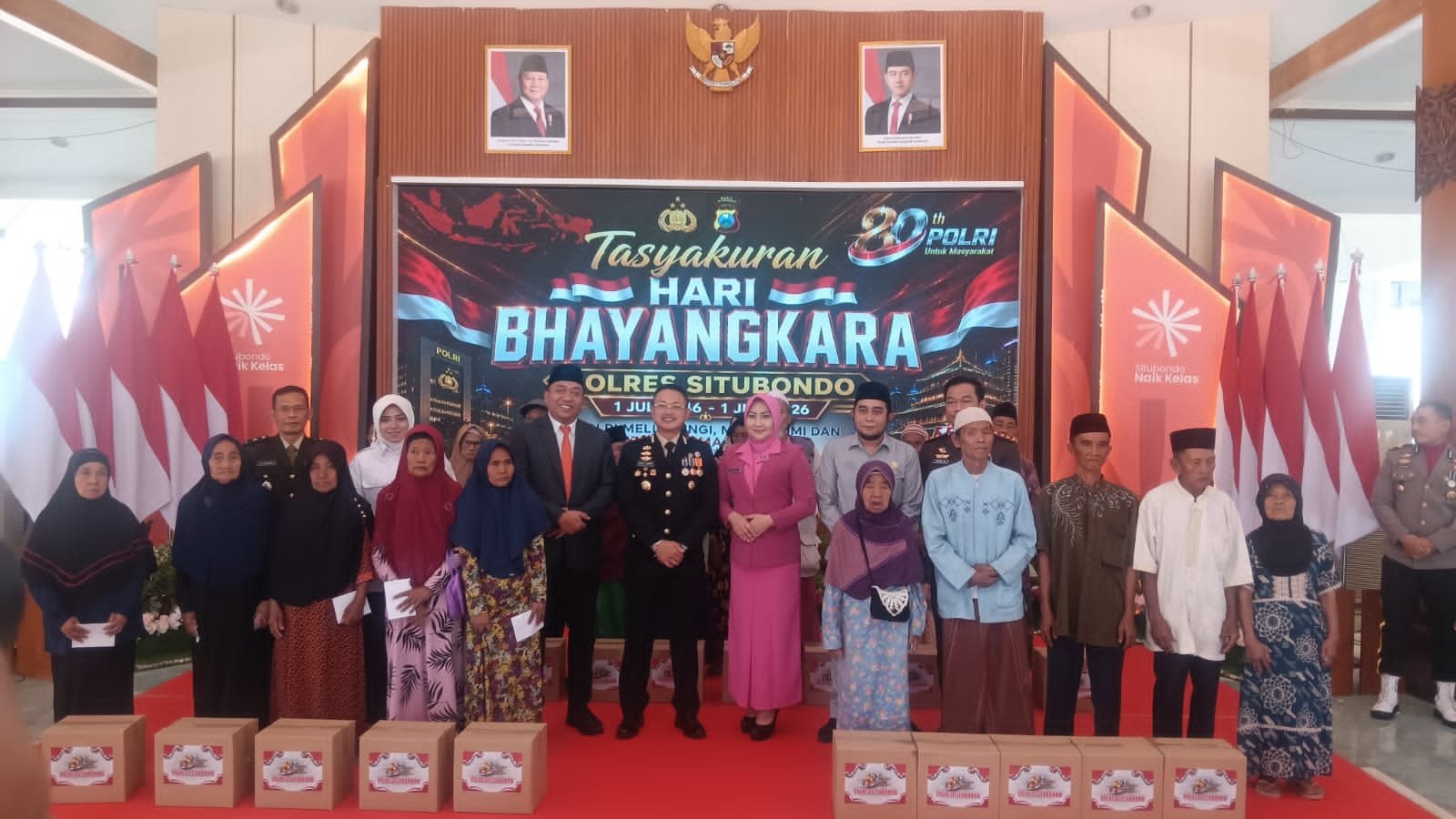 Hangat dan Humanis! Polres Situbondo Guyur Santunan di Hari Bhayangkara-80