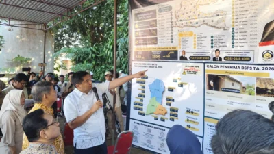 Menteri Perumahan dan Kawasan Permukiman (PKP) Maruarar Sirait langsung turun gunung lakukan kunjungan kerja ke Kelurahan Temas
