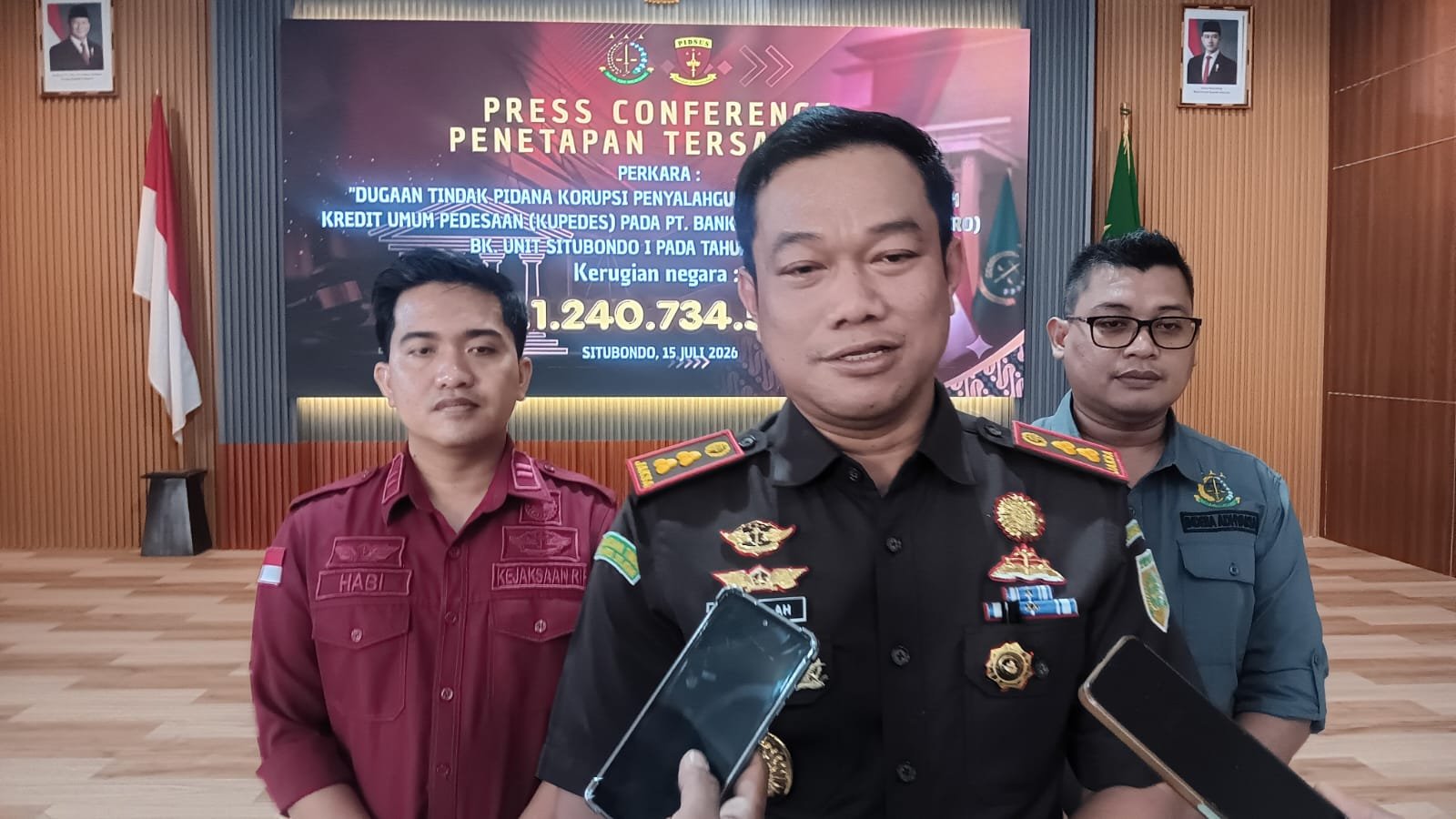 Korupsi KUPEDES BRI Rp 1,2 Miliar, Kejari Situbondo Tahan 3 Tersangka