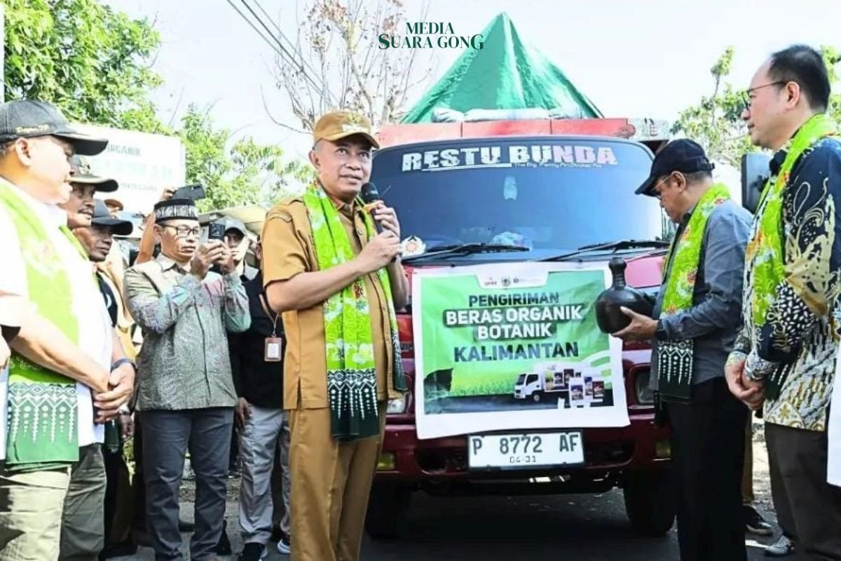 Bupati Bondowoso Lepas 8 Ton Beras Organik ke Kalimantan & Papua