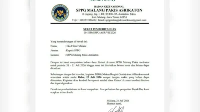 Dana Belum Cair, SPPG Pakis Asrikaton Hentikan Sementara MBG