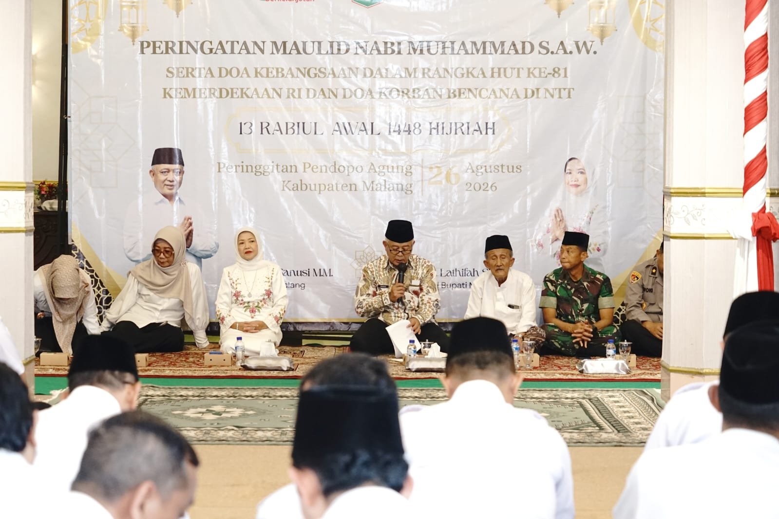 Pemerintah Kabupaten Malang memperingati Hari Besar Islam Maulid Nabi Muhammad SAW 1448 H / 2026 M di Pringgitan Pendopo Agung