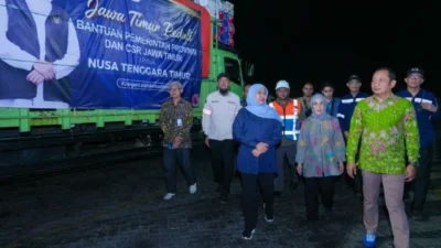 Pemerintah Provinsi (Pemprov) bersama masyarakat Jawa Timur (Jatim) kembali memberangkatkan bantuan kemanusiaan berupa Logistik dan Medis