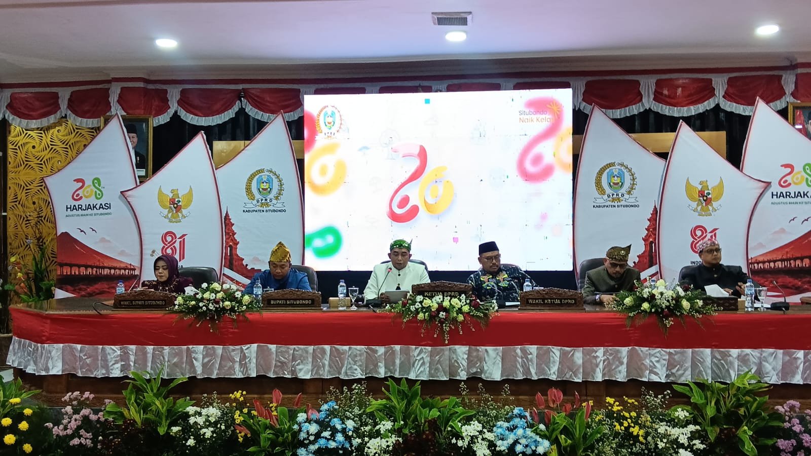 DPRD Kabupaten Situbondo menggelar Rapat Paripurna Istimewa dalam rangka peringatan Hari Jadi Kabupaten Situbondo (Harjakasi) ke-208