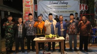 Perlancar akses serta aktivitas warga, Jalan rabat beton di Dusun Tambakrejo, Desa Purwodadi, Donomulyo, Kabupaten Malang, resmi dibuka