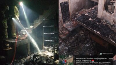 Toko Bangunan di Harjo Kuncaran Sumawe Hangus Terbakar, Kerugian Tembus Rp700 Juta!