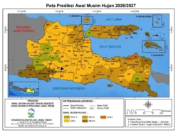 BMKG Prediksi Musim Hujan Jatim 2026/2027 Datang Lebih Lambat