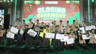 Perkemahan Pramuka Santri Nusantara (PPSN) VI Tahun 2026 resmi berakhir di Pondok Pesantren Wisata An-Nur II Al-Murtadlo, Bululawang, Malang,