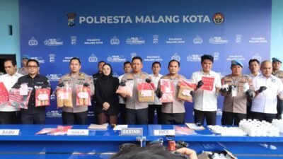 Polresta Malang Kota Ungkap 119 Kasus Narkoba, 175 Orang Jadi Tersangka