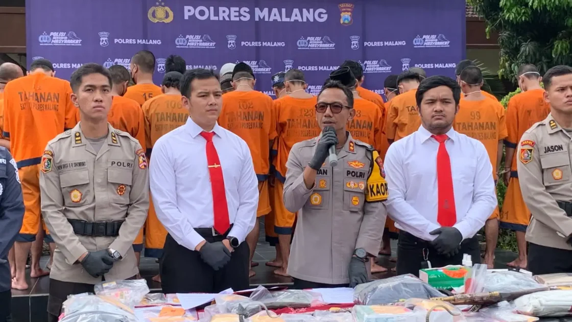 Operasi Sikat Semeru 2026, Polres Malang Libas 273 Kasus & 129 Tersangka