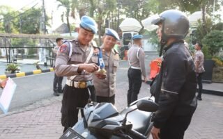Sebelum Tilang, Anggota Polres malang harus patuh terlebih dahulu, 79 Kendaraan anggota diperiksa dalam Operasi Patuh Semeru 2026