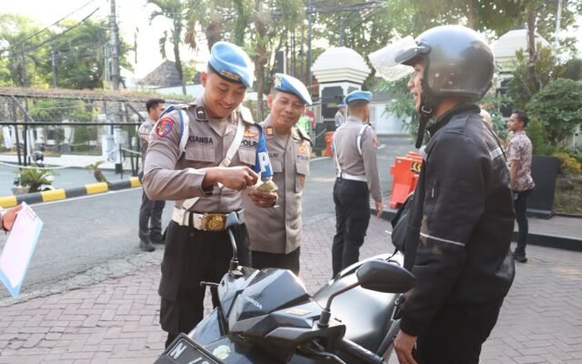 Sebelum Tilang, Anggota Polres malang harus patuh terlebih dahulu, 79 Kendaraan anggota diperiksa dalam Operasi Patuh Semeru 2026