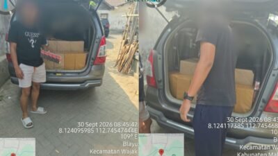 Bea Cukai Malang kembali menggagalkan upaya peredaran Rokok ilegal atau tanpa pita cukai melalui di daerah Wajak pada Rabu (30/9/2026).