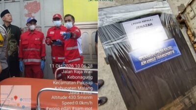 Jenazah korban kecelakaan KM Virgo Transport 8 tersebut tiba di rumah duka Desa Kebonagung, Kecamatan Pakisaji, Kabupaten Malang