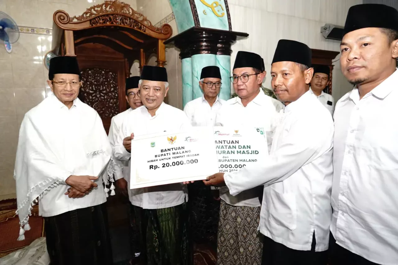 Menag RI dan Pemkot Kediri Ikut Salat Subuh Keliling Pemkab Malang di Pagelaran